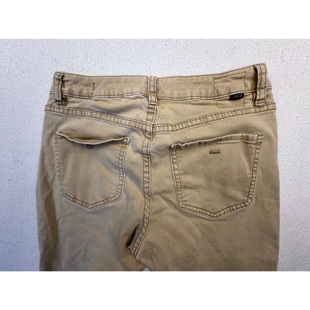 Jag Jeans Straight Leg Pants Womens 4 Tan‎ Khaki Cotton Blend JW770 - Picture 8 of 11
